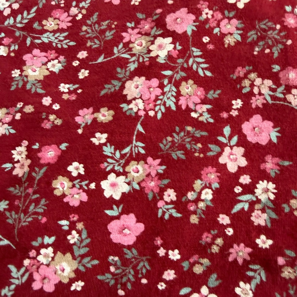 Style & Co. Burgundy Floral Top - Picture 9 of 9